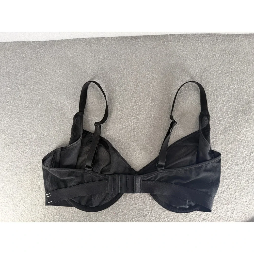 Negative Sieve Demi Bra Womens 36DD Everyday Comfort Mesh Minimalist Coquette